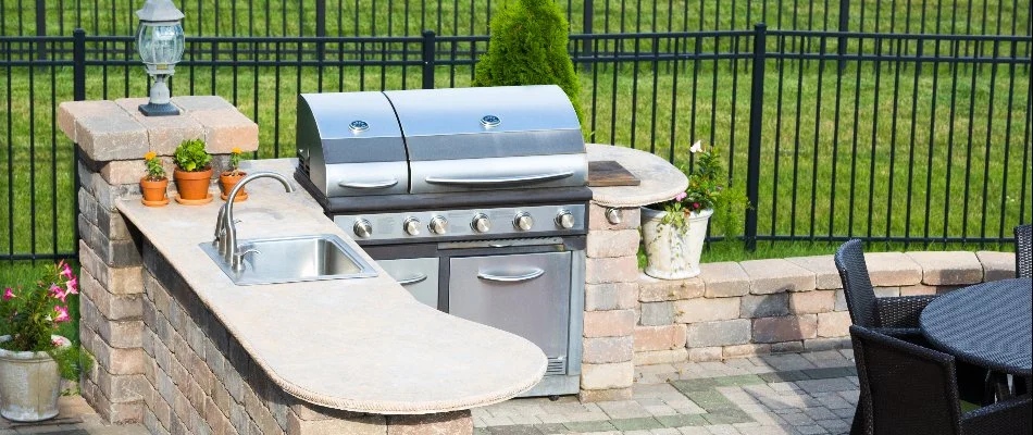 Outdoor kitchen installed at residence in Tulsa, OK.